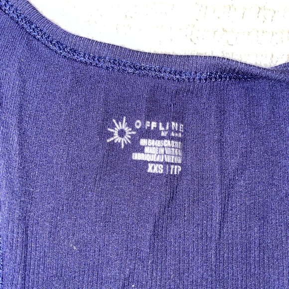 Aerie Thumbs Up Ribbed Flowy Tank Tops - Picture 4 of 13